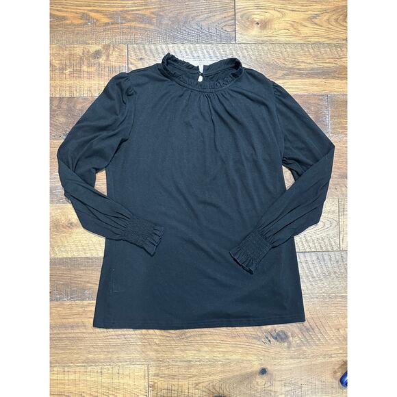 Tops - Lomion Black Long Sleeve Top